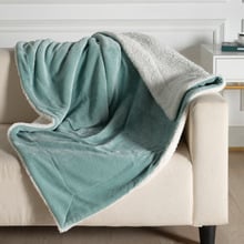 Luna Velvet & Teddy Sherpa Throw